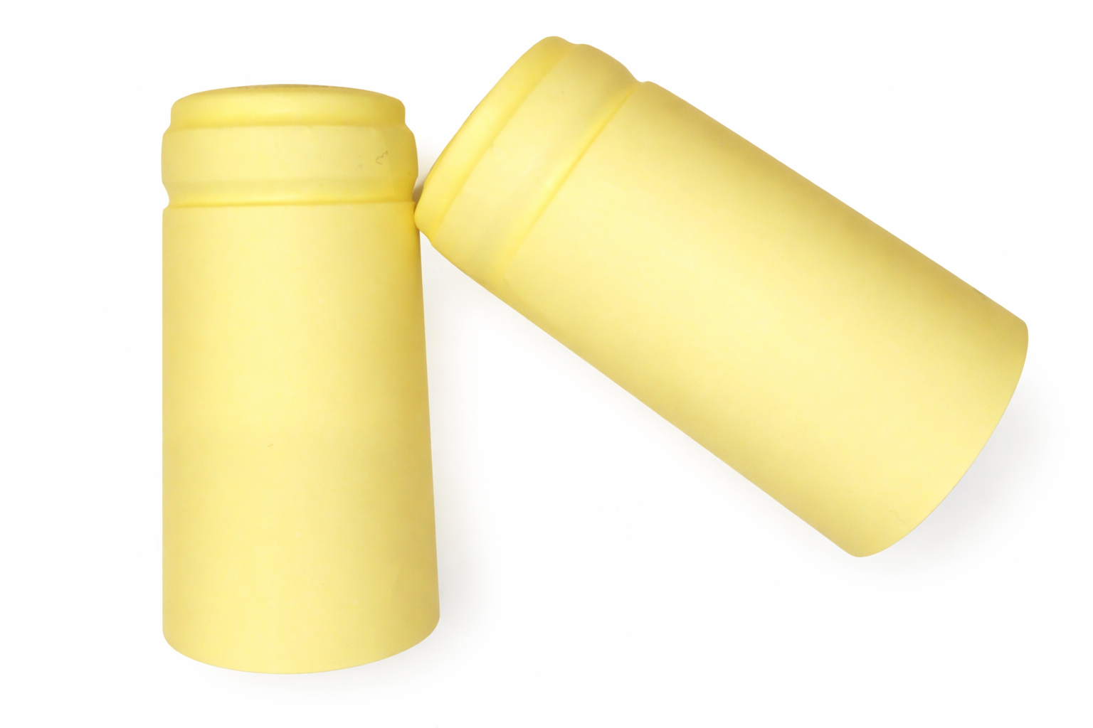 Universalūs termiškai susitraukiantys dangteliai. Kreminės spalvos su nuplėšimo juostele