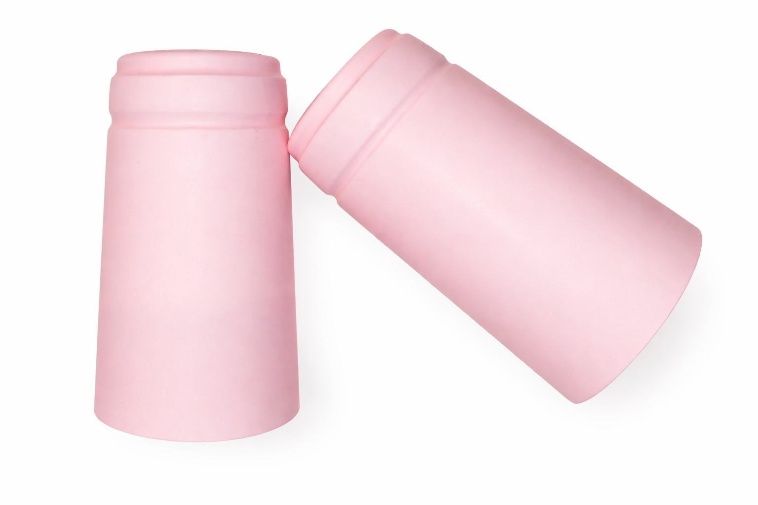 Universalūs termiškai susitraukiantys dangteliai. Rožinės spalvos su nuplėšimo juostele