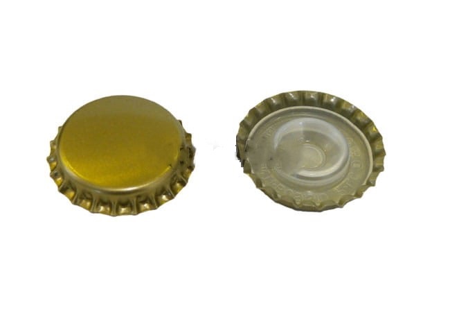 Kamšteliai 29 mm pločio 20 vnt PRY-OFF - auksiniai