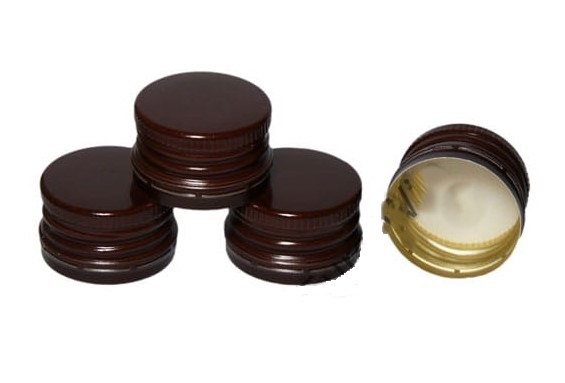 Butelių dangtelis fi28 / 18 - spalva juoda