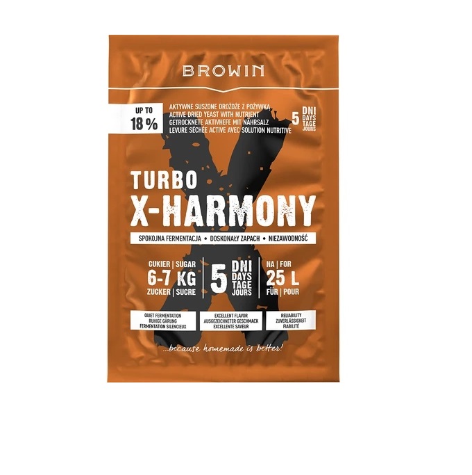 Turbo X-Harmony mielės 18%, 25 L, 138 g
