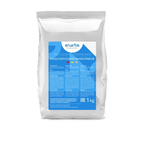 Enartis Disacidificante Bianco Neve - rūgštingumą mažinanti priemonė 13 g./25l