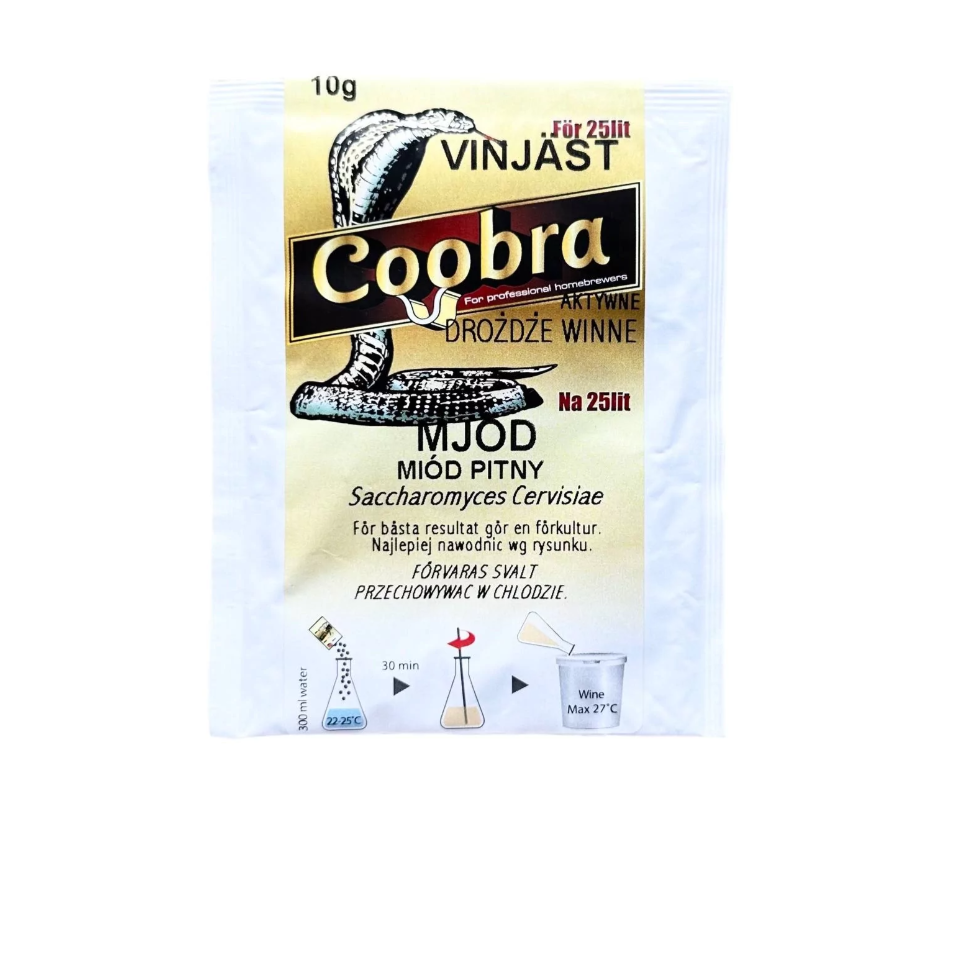 COOBRA aktyviosios mielės - midui 10 gr.