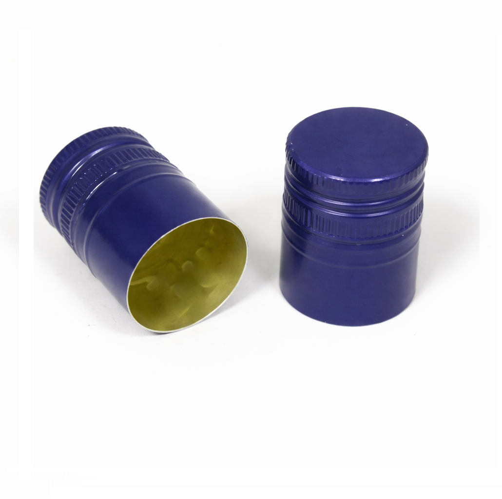 Užsukamas dangtelis 31,5x44 mm - metalinis, tamsiai mėlynas