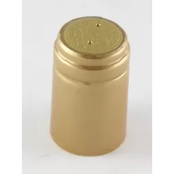 Vyno butelio termo kapsulė auksinė 30,5x50