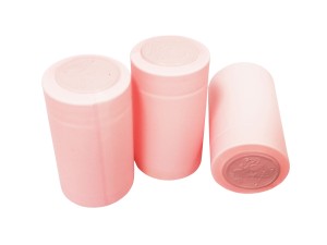 Vyno butelio termo kapsulė rožinė 31x60