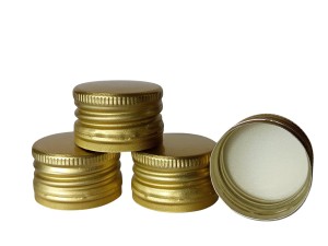 Metalinis užsukamas kamštelis PP 31.5x24 (Auksinis)