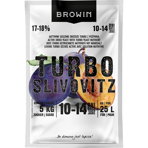 Spiritinės mielės Turbo Slivovitz 25 L